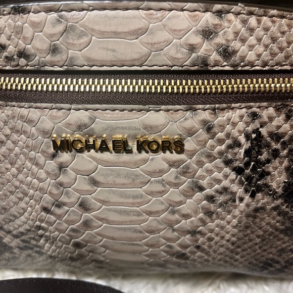 Michael Kors Python Medium Bag - Picture 3 of 9